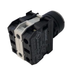 Кнопка с фиксацией подсветкой-светодиод B162FК (1НО+1НЗ) красн. EMAS B162FK