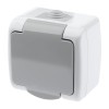 Розетка ОП 16А 250В 2P+E Schuko IP54 с заземл. сер. Atlantic 5-201-03 Intro Б0050945