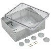 Коробка распаячная ОП 240х195х90 IP55 КМ41346 прозр. крыш. монт. плата IEK UKO10-240-195-090-K53-55