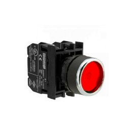Кнопка с фиксацией B102FК (1НО+1НЗ) красн. EMAS B102FK