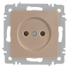 Розетка 1-м СП Accent 6-201-04 16А IP20 250В 2P шампань Intro Б0063663