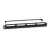 Патч-панель 19дюйм 1U 24 порта RJ45 кат.6 Dual IDC с задн. кабельн. организатором new Cabeus 10589c