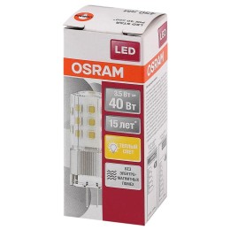 Лампа светодиодная LED STAR PIN40 CL 3.5Вт 827 тепл. бел. G4 12В прозр. стекл. OSRAM 4058075369009