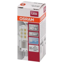 Лампа светодиодная LED STAR PIN40 CL 840 3.5Вт прозрачная 4000К нейтр. бел. G4 12В стекл. OSRAM 4058