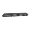 Патч-панель 19дюйм 1U 48 портов RJ45 кат.5E полностью экранир. Dual IDC высокой плотности Cabeus 889