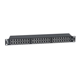Патч-панель 19дюйм 1U 48 портов RJ45 кат.5E полностью экранир. Dual IDC высокой плотности Cabeus 889