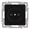 Розетка 1-м СП Accent 6-201-05 16А IP20 250В 2P антрацит Intro Б0063665