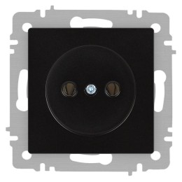Розетка 1-м СП Accent 6-201-05 16А IP20 250В 2P антрацит Intro Б0063665