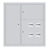 Щит этажный 4кв. слаботочка слева (1000х950х160) Basic EKF mb28-v-4z