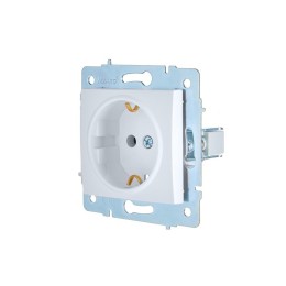 Розетка 1-м СП ASTI 16А IP20 с заземл. термопласт механизм бел. LEZARD 7081-0288-122B