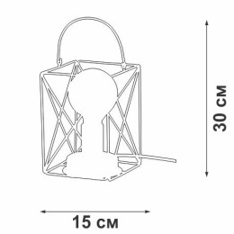 Светильник настольный 1хE27 макс. 60Вт Vitaluce V4765-1/1L