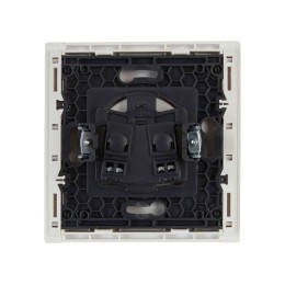 Розетка СП FORTE&PIANO FP218 10А без заземл. без защ. шторок винт. крепл. бел. IEK FP-R10-10-K01