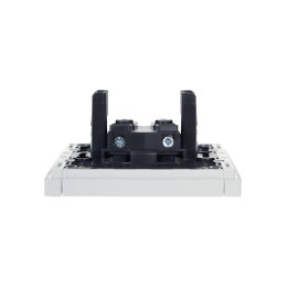 Розетка СП FORTE&PIANO FP218 10А без заземл. без защ. шторок винт. крепл. бел. IEK FP-R10-10-K01