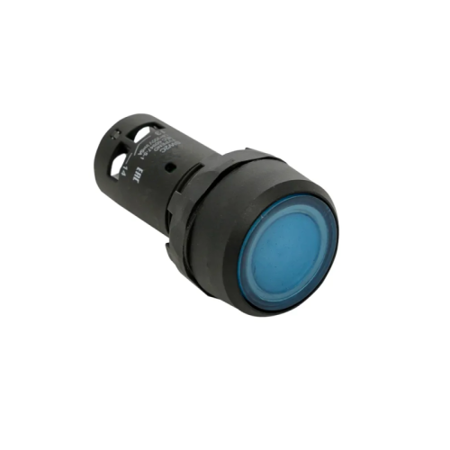 Кнопка с фиксацией с подсветкой OptiSignal Compact D22 С7-PHL-M610 син. 1НО 230В AC XB7NJ06M1 КЭАЗ 3