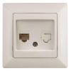 Розетка компьютерная СП Solo 4-303-02 RJ45 сл.кость Intro Б0043383