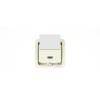 Выключатель СП Mimoza 10А IP20 без вставки крем. Makel 32183