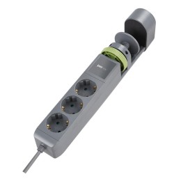 Удлинитель 3х1.5м на струбцине с заземл. с выкл. 3 USB выхода (2А+1С) IP20 ПВС 3х1 ETD-03U-150-gy (3