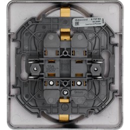 Розетка Inspiria 16А 250В 2х2P+E немецк. стандарт антрацит Leg 673753