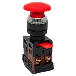 Кнопка "Грибок" AEAL-22 NO+NC с фиксацией красн. PROxima EKF pbn-aeal-r