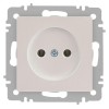 Розетка 1-м СП Accent 6-201-06 16А IP20 250В 2P перламутр. Intro Б0063667