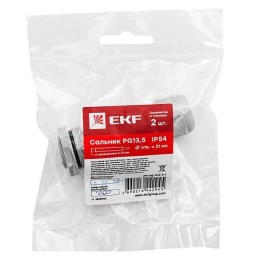 Сальник PG13.5 d6-12мм (d отверст. 21мм) IP54 (уп.2шт) PROxima EKF plc-pg-13.5-2-r