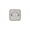 Выключатель 1-кл. ОП Blanca 10А IP20 (сх. 1) 250В с изолир. пластиной ясень SE BLNVA101015