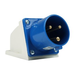 Вилка 523 32А 6h 220AC 2P+PE IP44 для монтажа на поверхность КЭАЗ 241216