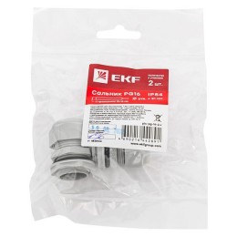 Сальник PG16 d10-14мм (d отверст. 21мм) IP54 (уп.2шт) PROxima EKF plc-pg-16-2-r