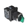 Переключатель 0-1 с фиксацией зел. (1НО+1НЗ) EMAS B102SL20Y