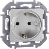 Розетка 1-м СП Inspiria 16А IP20 250В 2P+E немецк. стандарт механизм алюм. Leg 673722