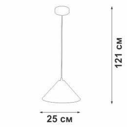 Подвес 1xE27 макс. 40Вт Vitaluce V2925-4/1S