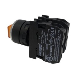 Переключатель 2-0-1 с фиксацией желт. (2НО) EMAS B101SL30S