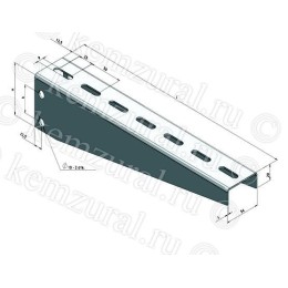 Консоль кабельная КС5-440-2.0 УТ1.5 2мм сталь КЭМЗ 472 544406 14