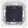 Розетка 1-м СП Inspiria 16А IP44 250В 2P+E защ. шторки с крышкой немецк. стандарт механизм антрацит