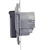 Розетка 1-м СП Inspiria 16А IP44 250В 2P+E защ. шторки с крышкой немецк. стандарт механизм антрацит