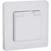 Розетка 1-м СП Inspiria 16А IP44 250В 2P+E защ. шторки с крышкой немецк. стандарт механизм бел. Leg