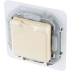 Розетка 1-м СП Inspiria 16А IP44 250В 2P+E защ. шторки с крышкой немецк. стандарт механизм сл. кость