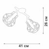Люстра 2xE14 макс. 40Вт Vitaluce V4883-2/2PL