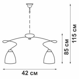 Люстра 5хE27 макс. 60Вт Vitaluce V4166-7/5