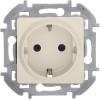 Розетка 1-м СП Inspiria 16А IP20 250В 2P+E защ. шторки немецк. стандарт механизм сл. кость Leg 67373