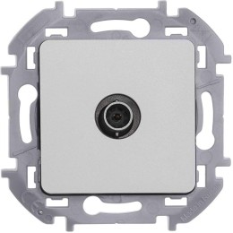 Розетка телевизионная TV Inspiria 2дБ 0-2400мГц с топологией "звезда" механизм алюм. Leg 673852