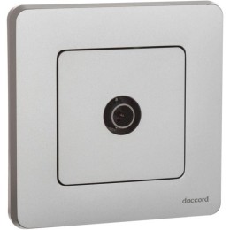 Розетка телевизионная TV Inspiria 2дБ 0-2400мГц с топологией "звезда" механизм алюм. Leg 673852