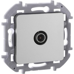 Розетка телевизионная TV Inspiria 2дБ 0-2400мГц с топологией "звезда" механизм алюм. Leg 673852