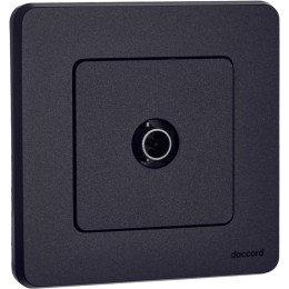 Розетка телевизионная TV Inspiria 2дБ 0-2400мГц с топологией "звезда" механизм антрацит Leg 673853