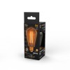 Лампа светодиодная филаментная Black Filament 8Вт ST64 золотая 2400К тепл. бел. E27 740лм GAUSS 1578