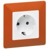 Розетка 1-м СП Valena Life 16А IP20 250В 2P+E защ. шторки безвинтов. клеммы с лицев. панелью механиз