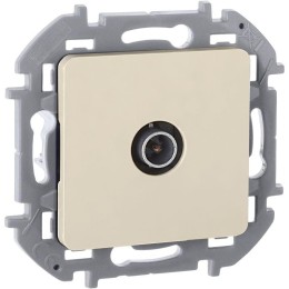 Розетка телевизионная TV Inspiria 2дБ 0-2400мГц с топологией "звезда" механизм сл. кость Leg 673851