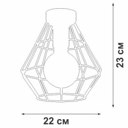 Люстра 1хE27 макс. 60Вт Vitaluce V4385-1/1PL