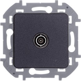 Розетка телевизионная оконечная TV Inspiria 10дБ 5-862мГц механизм антрацит Leg 673873