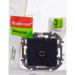 Розетка телевизионная оконечная TV Inspiria 10дБ 5-862мГц механизм антрацит Leg 673873